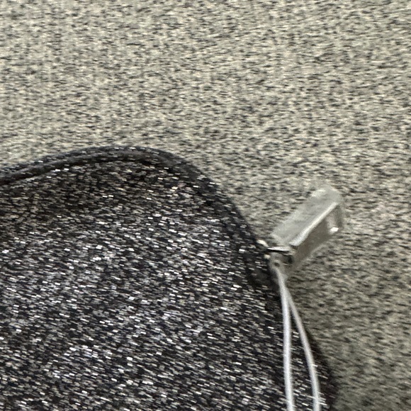 New Coach Silver Glitter Cosmetic Pouch - Picture 6 of 6